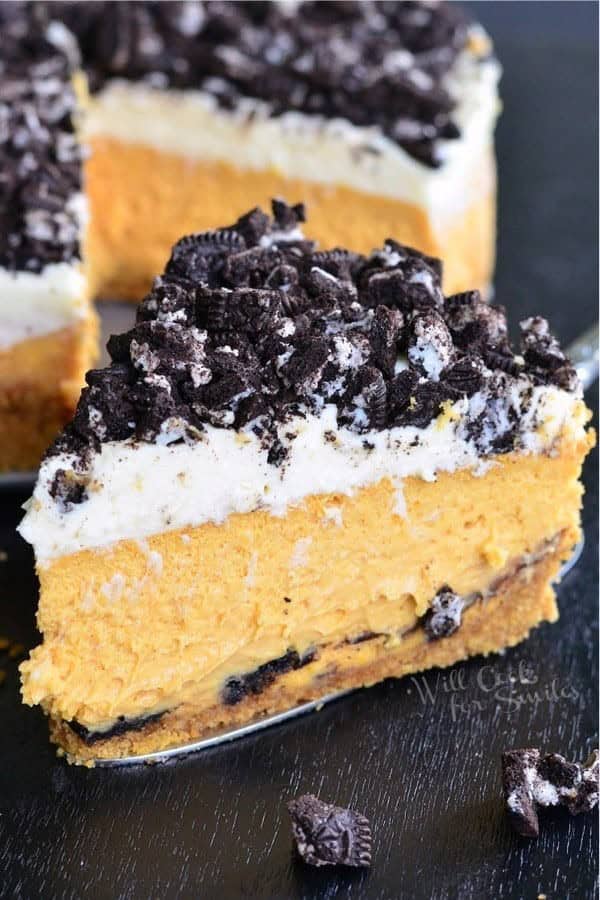 Layered Oreo Pumpkin Cheesecake Recipe