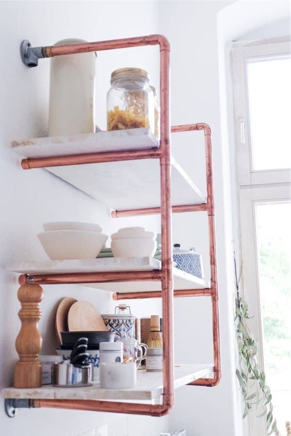 DIY Copper Pipe Shelf