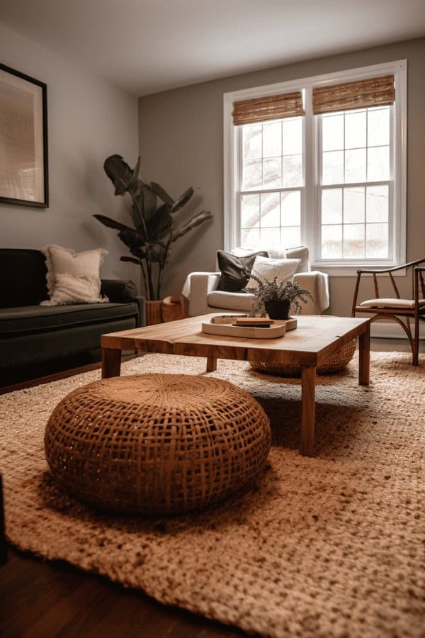 Natural fiber rugs