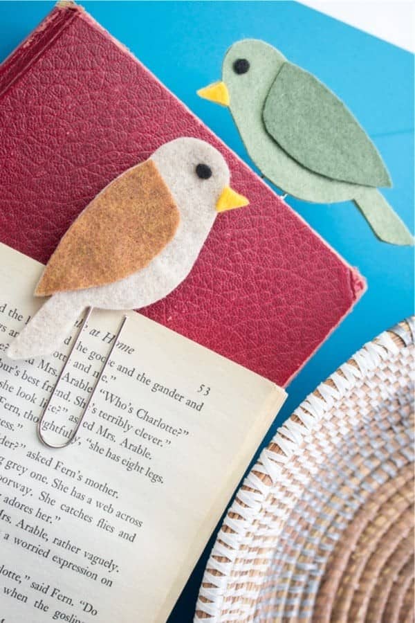 Tweety Felt Bird DIY Bookmarks