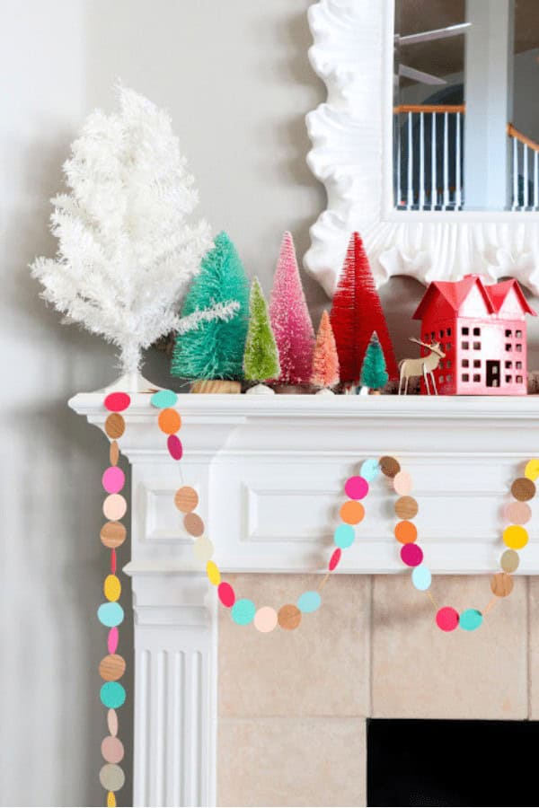 Colorful Wood Veneer Garland