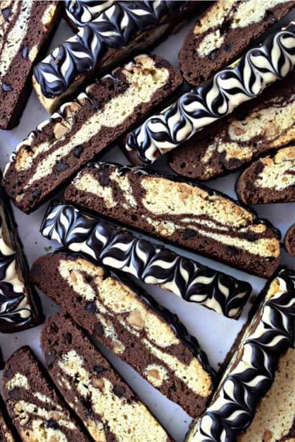 Marbled Biscotti Homemade Recipe