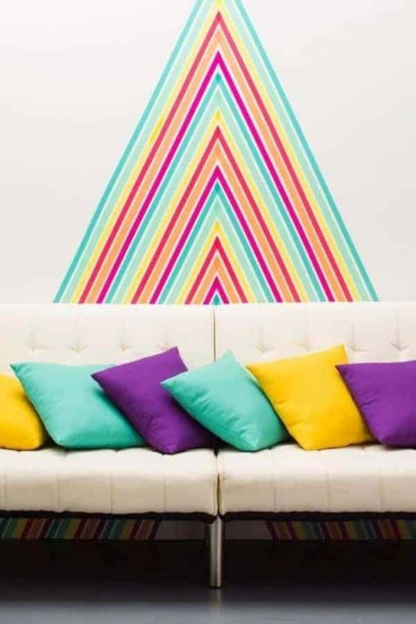 RAINBOW DIY WASHI WALLPAPER