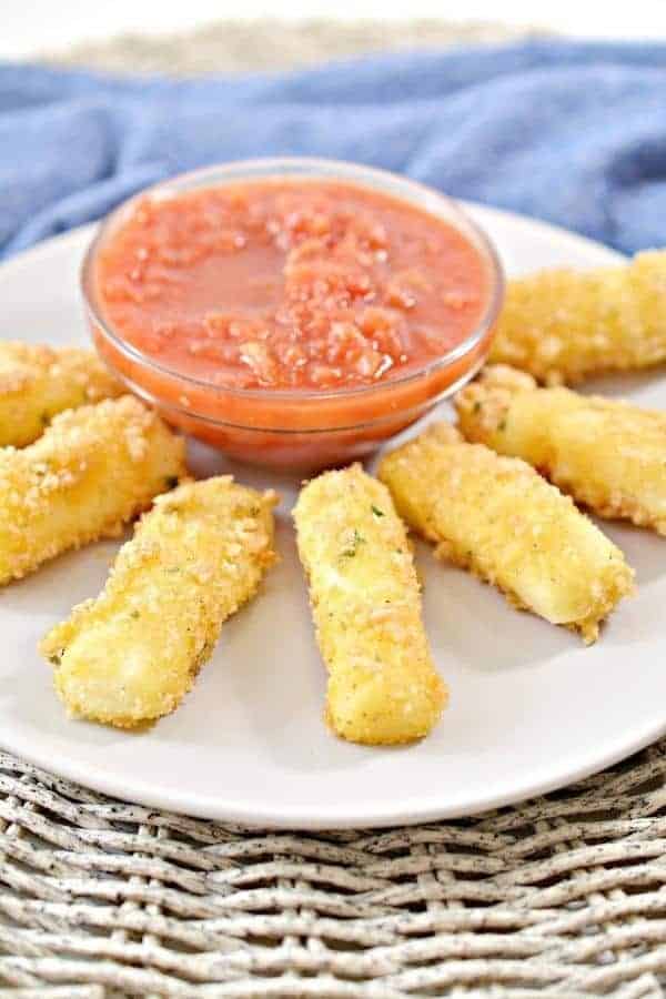 AIR FRYER KETO MOZZARELLA STICKS