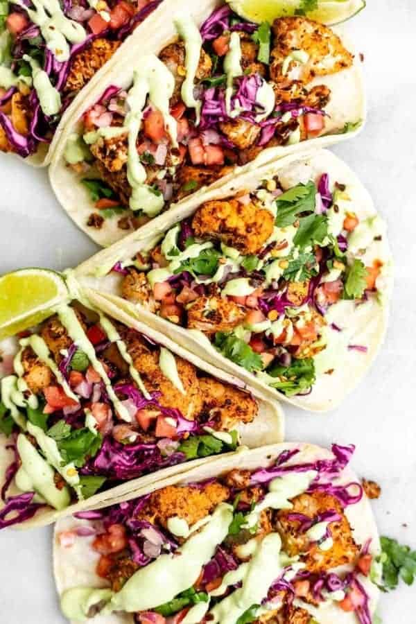 ROASTED CAULIFLOWER TACOS