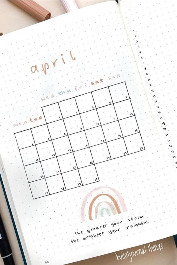 April Monthly Log