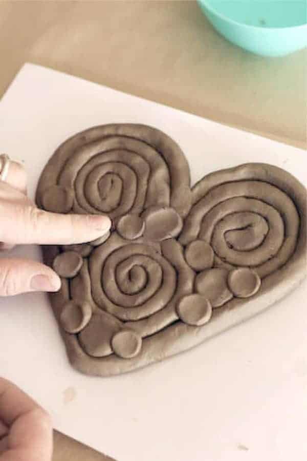 Clay Coil Hearts