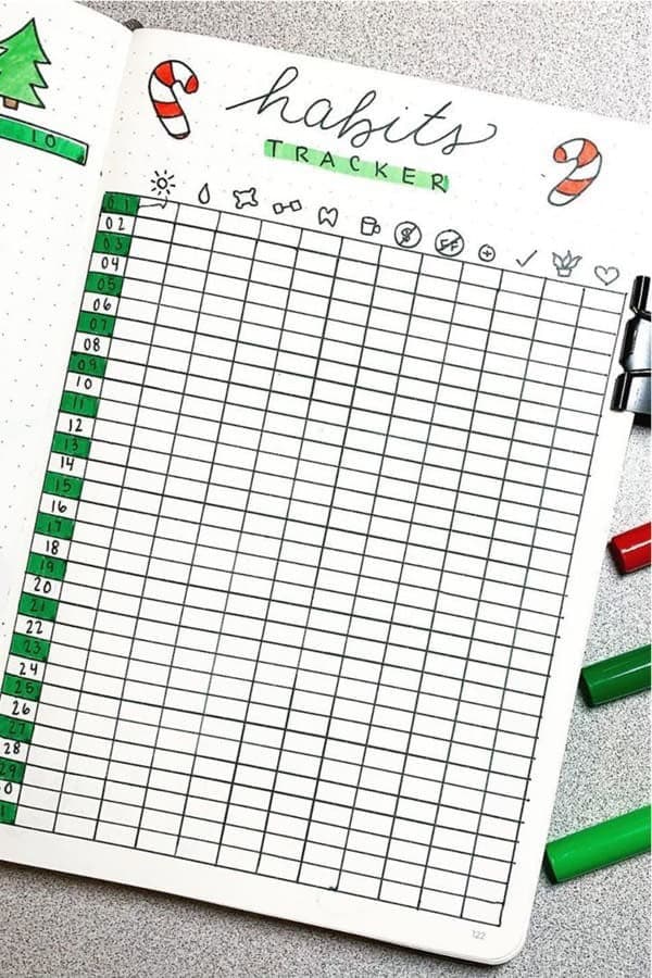 Candy Cane Habit Tracker