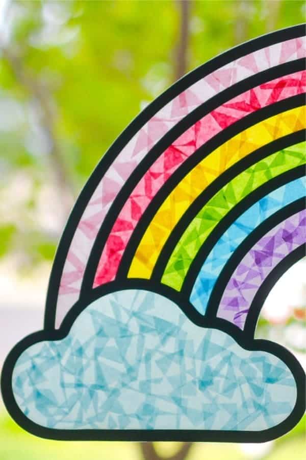 DIY Rainbow Suncatcher