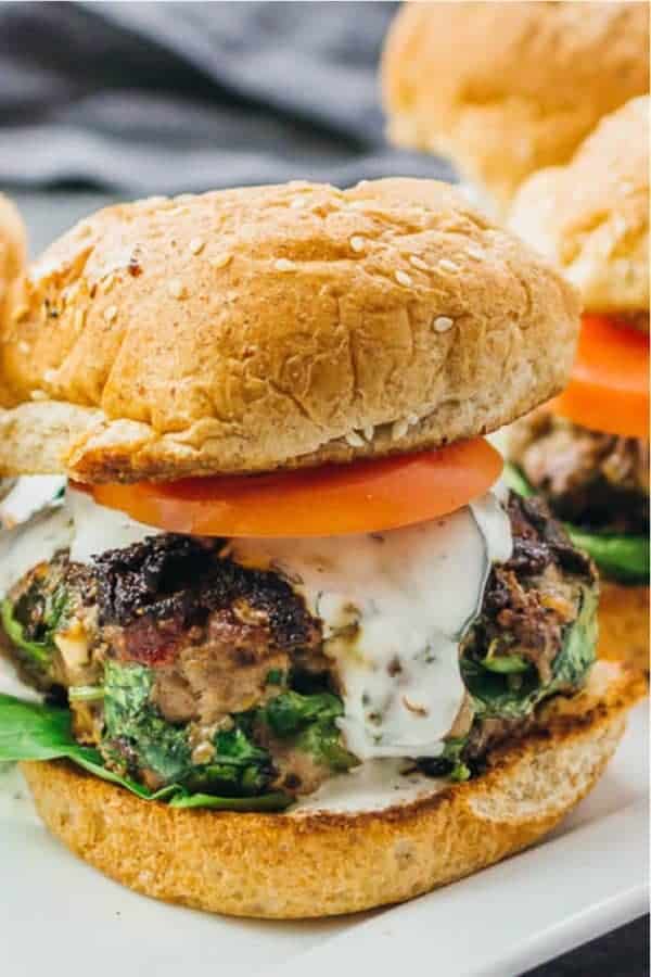 Homemade Greek Burger Recipe