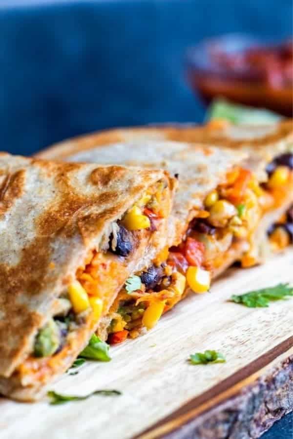 VEGETARIAN QUESADILLAS