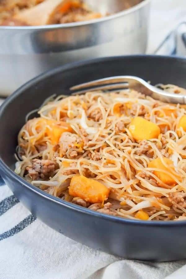 TAIWANESE PUMPKIN RICE NOODLES