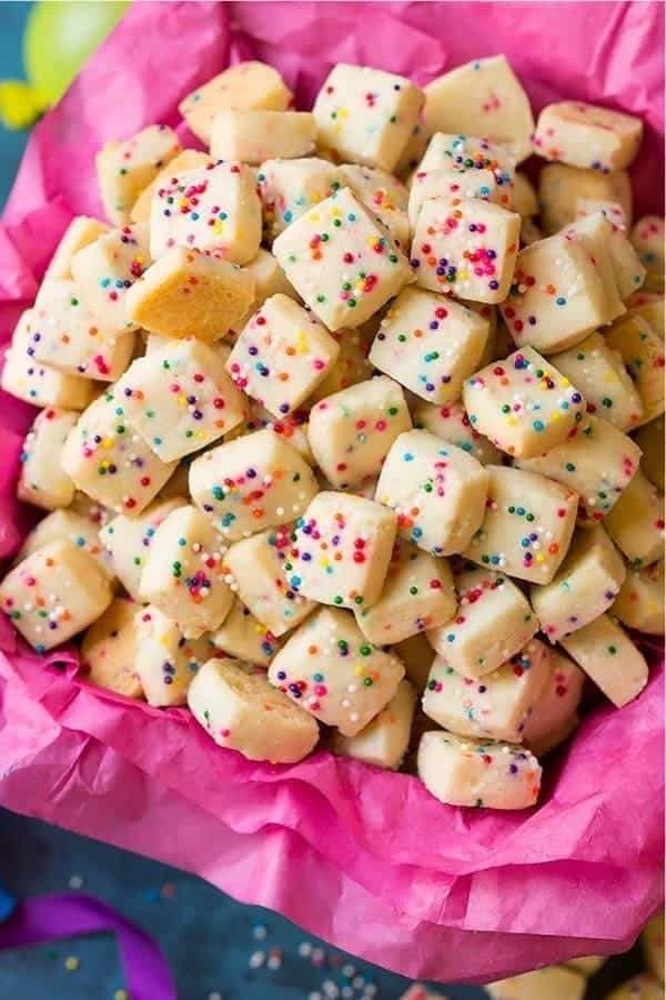 5-Ingredient Funfetti Shortbread Bites