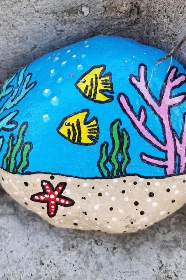 Under The Sea Painted Rock