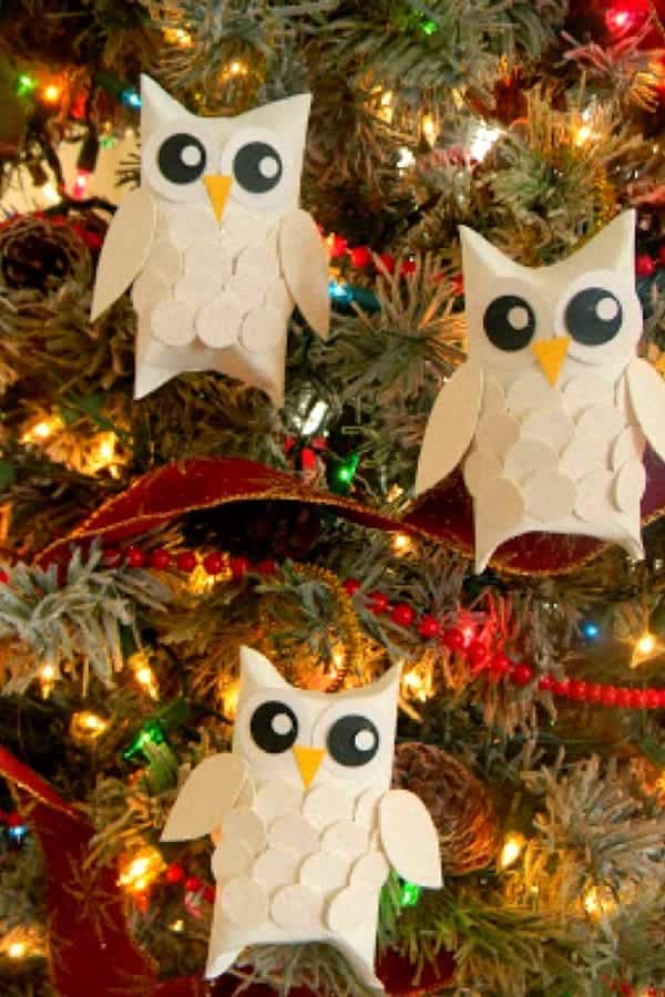 Snow Owl Ornaments