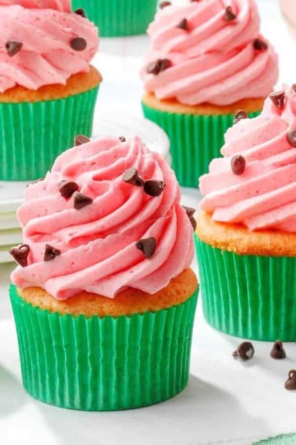 WATERMELON CUPCAKES