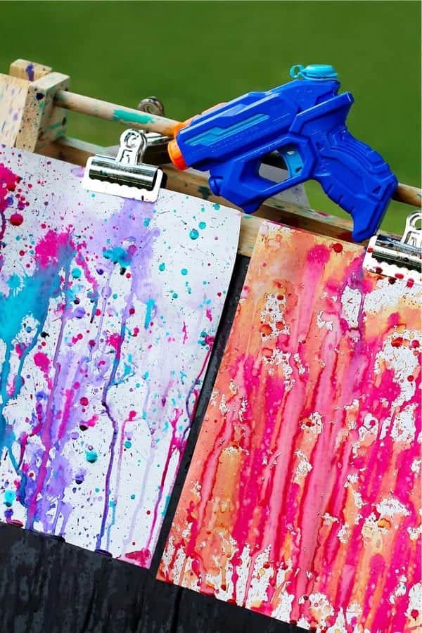 Colorful Squirt Gun Painting