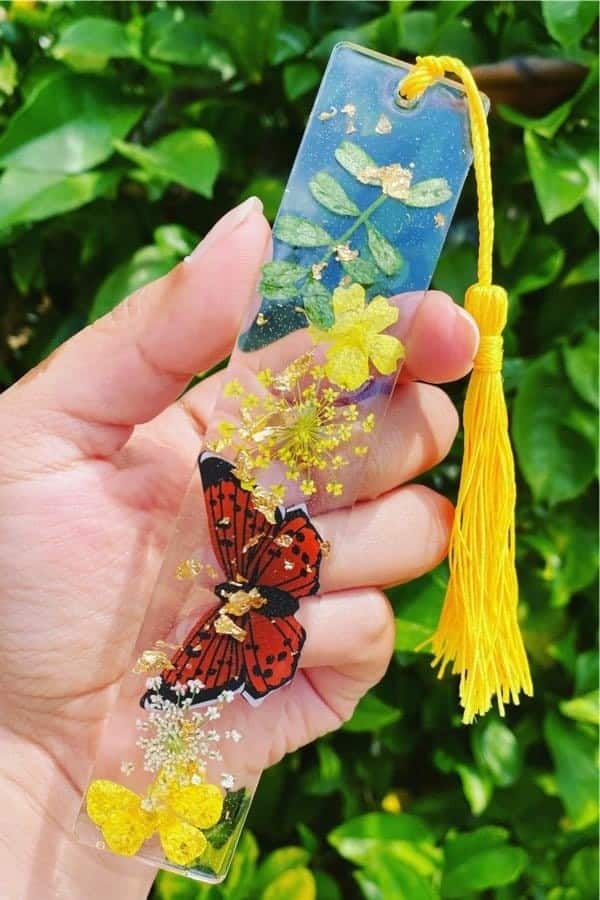 Butterfly Resin Bookmark Inspiration