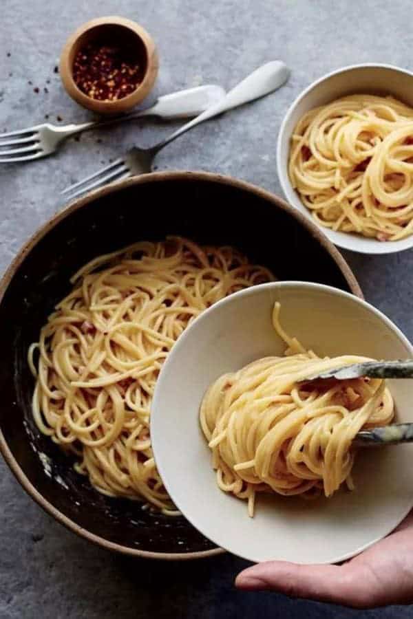 SMOKED GOUDA CARBONARA