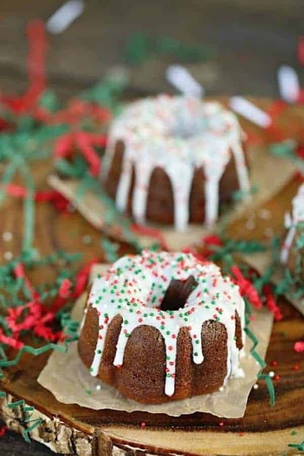 GINGERBREAD MINI BUNDT CAKES