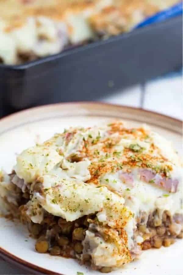 VEGAN LENTIL SHEPHERD’S PIE