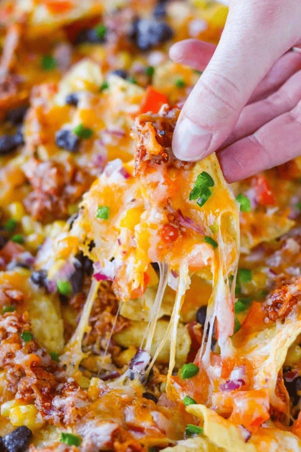 Loaded BBQ Chicken Nachos