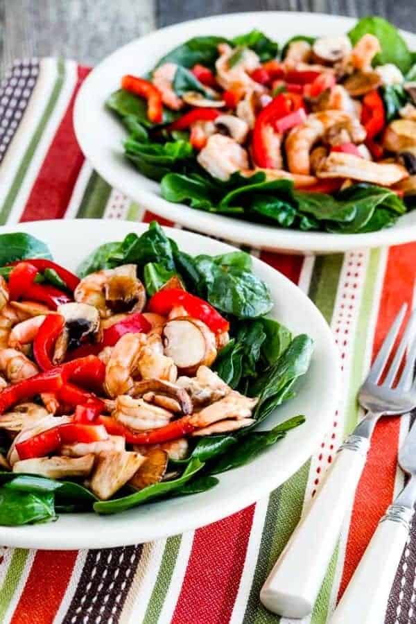 SHRIMP SPINACH SALAD