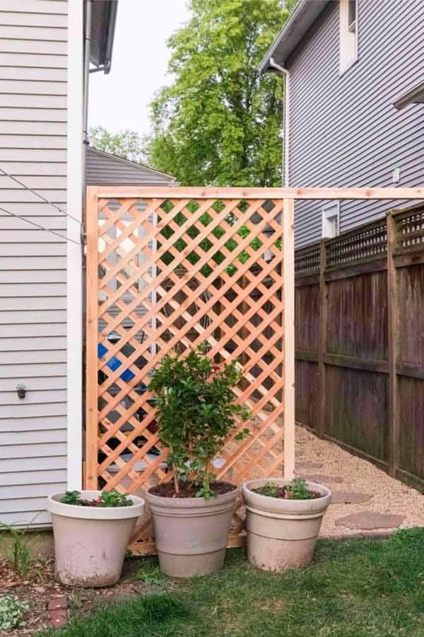 DIY Trellis Screen