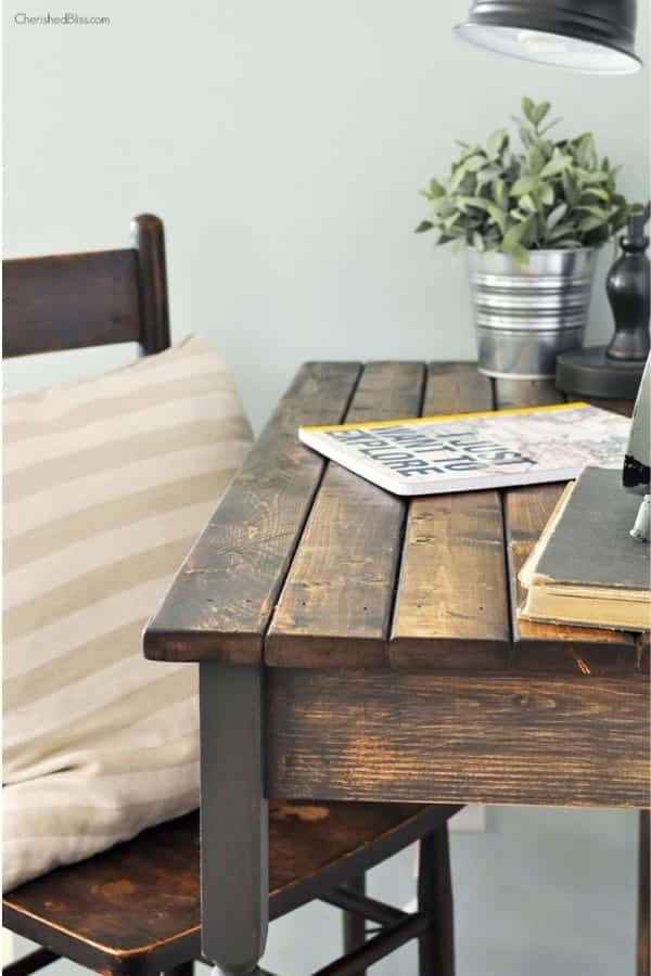 DIY Farmhouse Writing Table