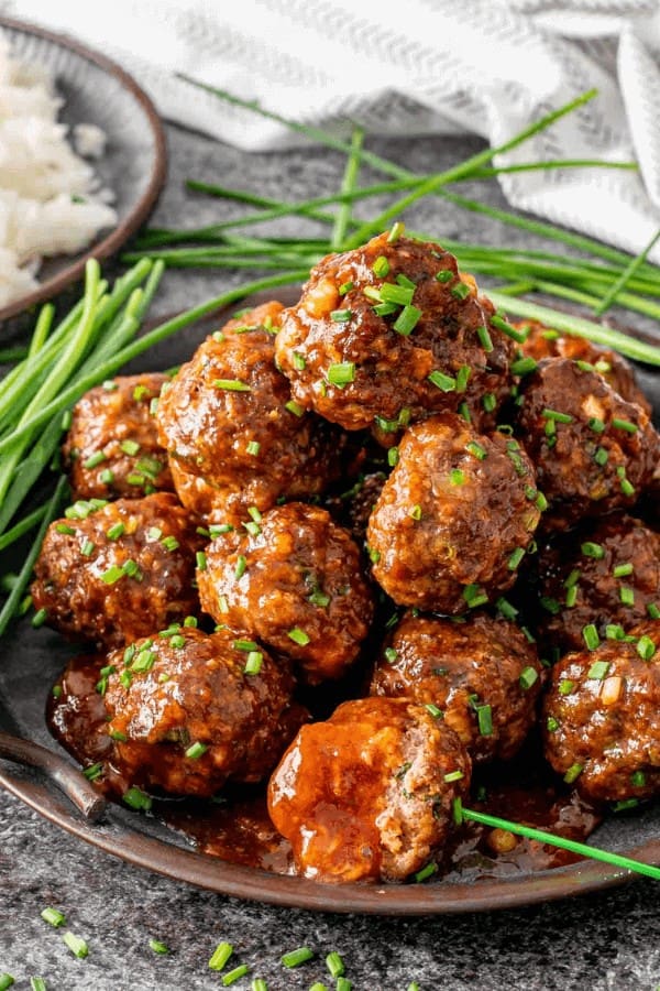 Sweet & Spicy Korean Meatballs