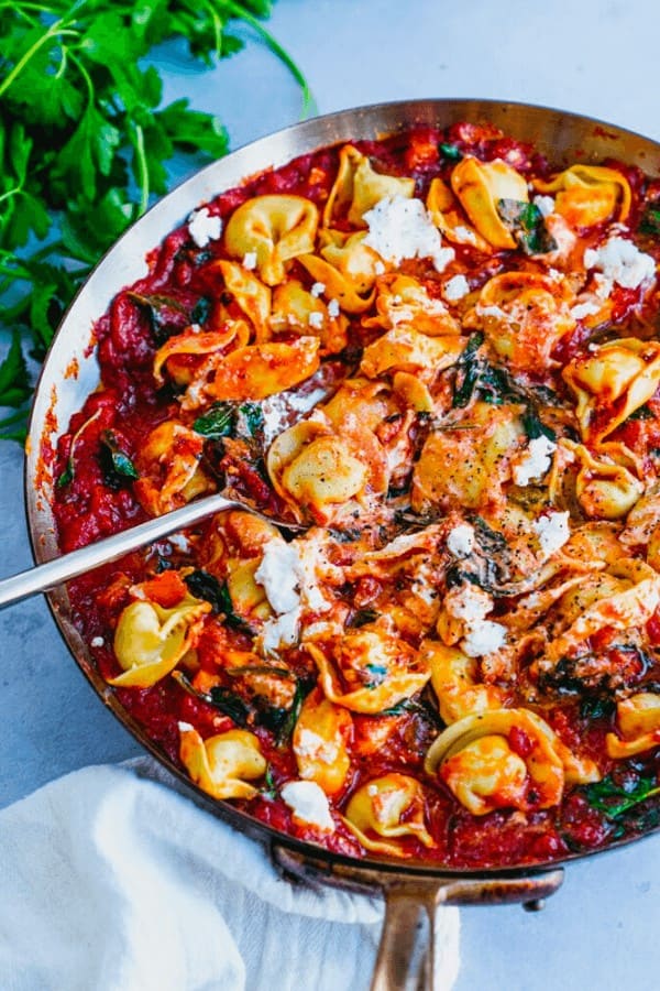 Cheese Tortellini in Creamy Marinara