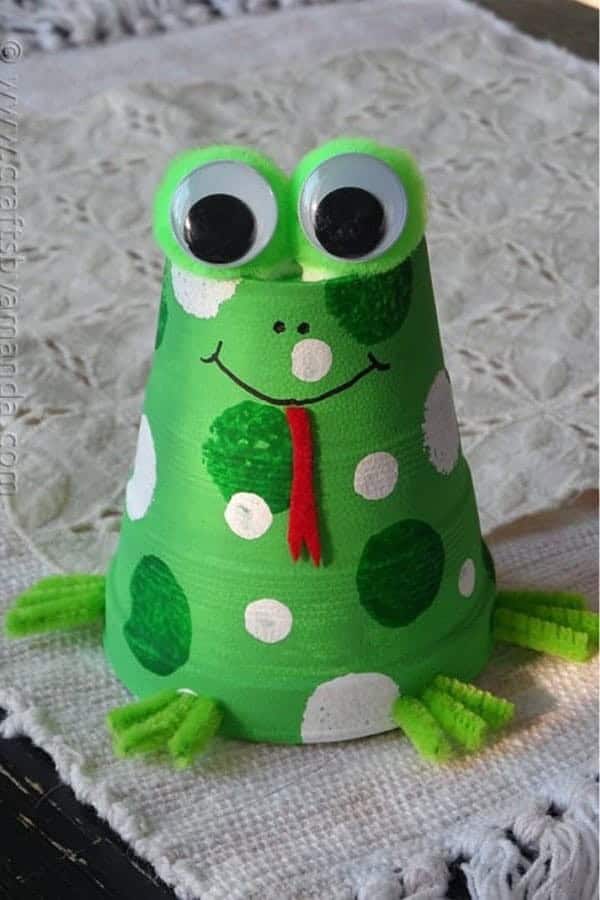 Foam Cup Frog Craft