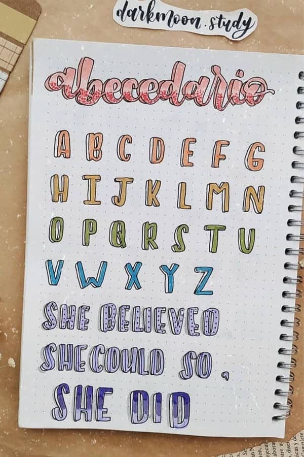 Header Alphabet