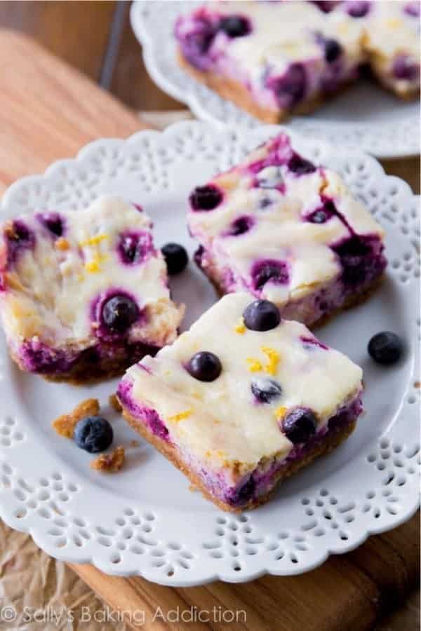 Lemon Blueberry Cheesecake Bars