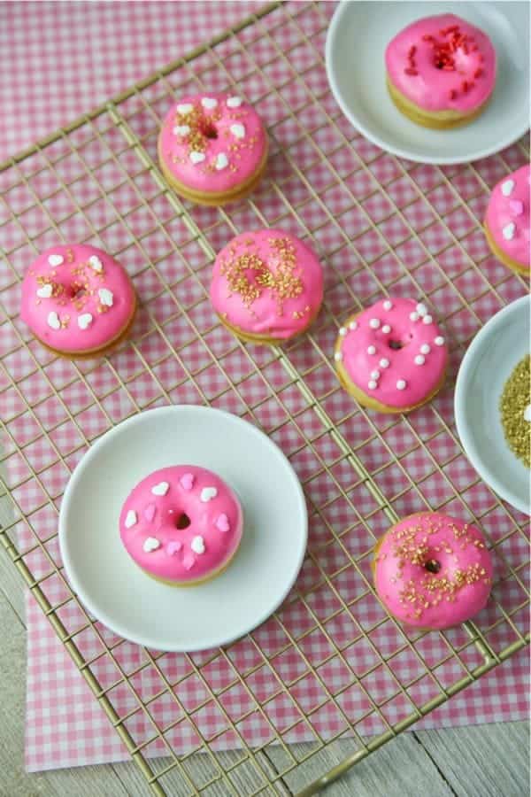 Berry-Glazed Baked Doughnuts