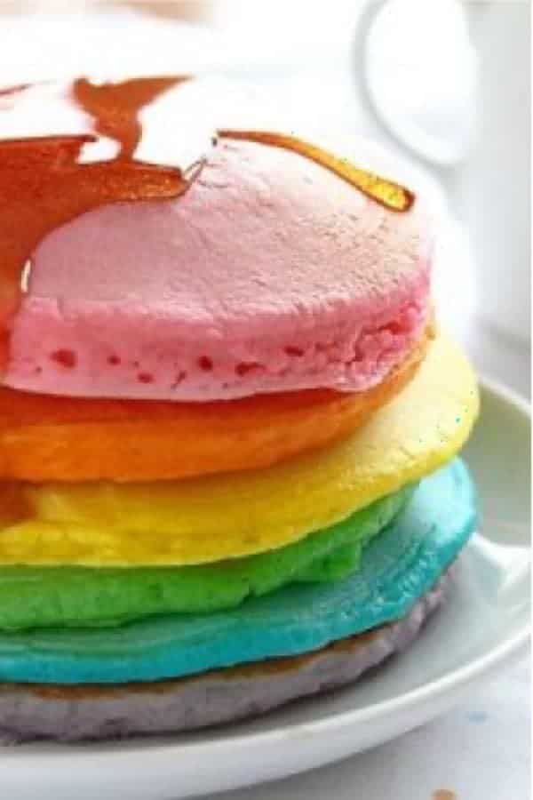 Rainbow Pancake Homemade Recipe