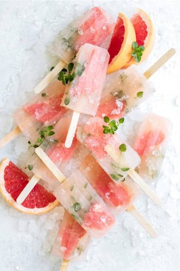 Grapefruit Thyme Frozen Pops