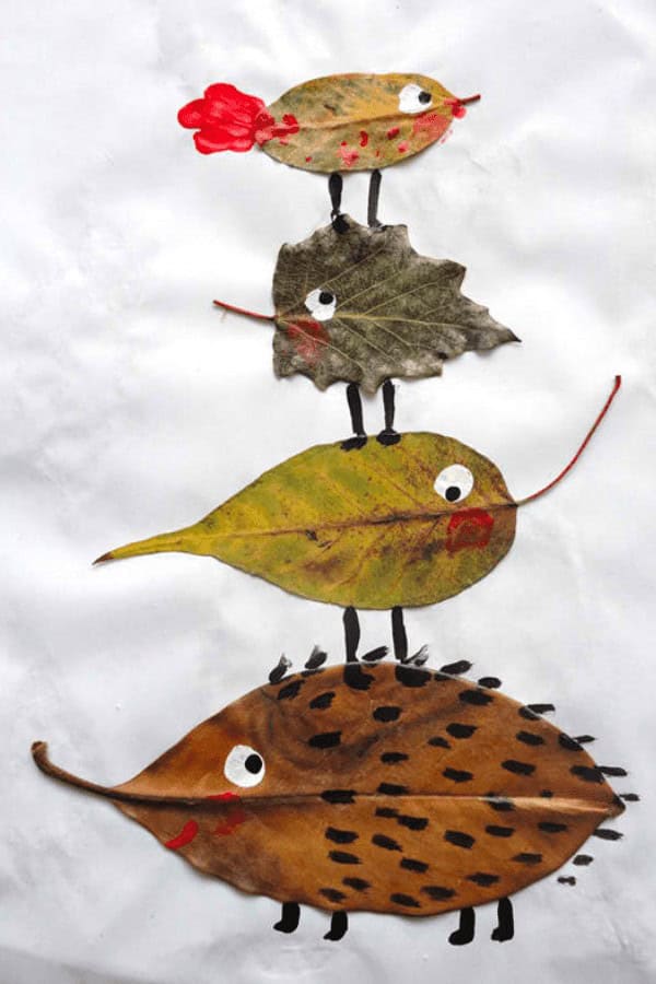 Painted Leaf Creatures