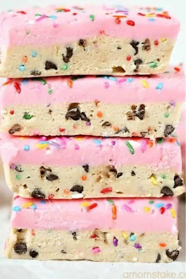 No Bake Cookie Dough Bars