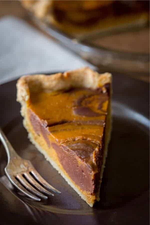 Chocolate Swirl Pumpkin Pie