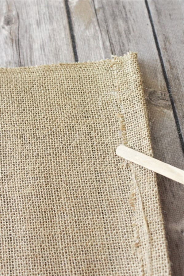 DIY Burlap Placemats