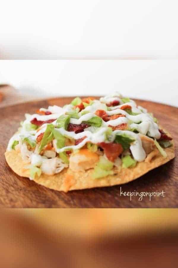 WW CHICKEN BACON RANCH TOSTADAS