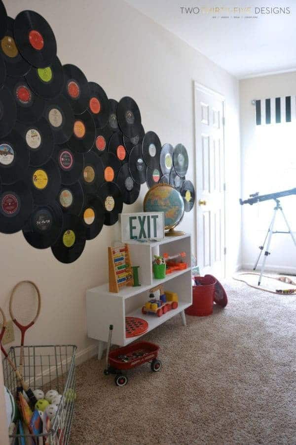 WAVY VINYL RECORD WALL ART