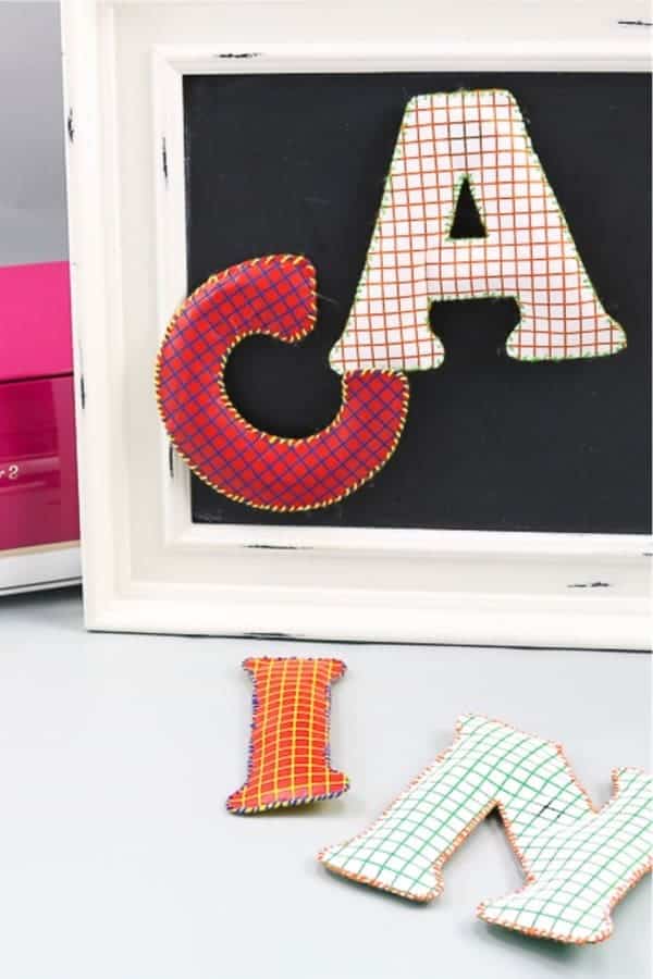 Cricut Felt Letter Craft Tutorial