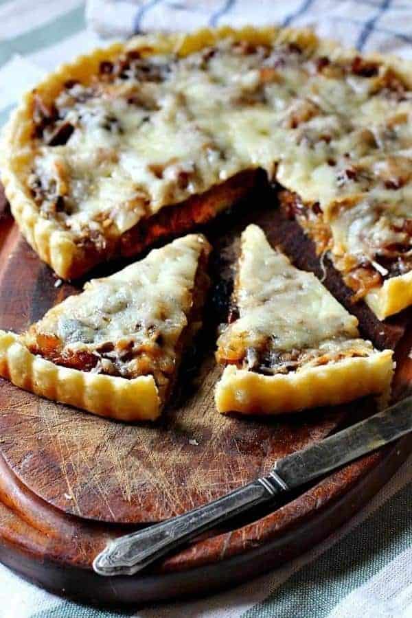 SAVORY BALSAMIC CARAMELIZED ONION TART