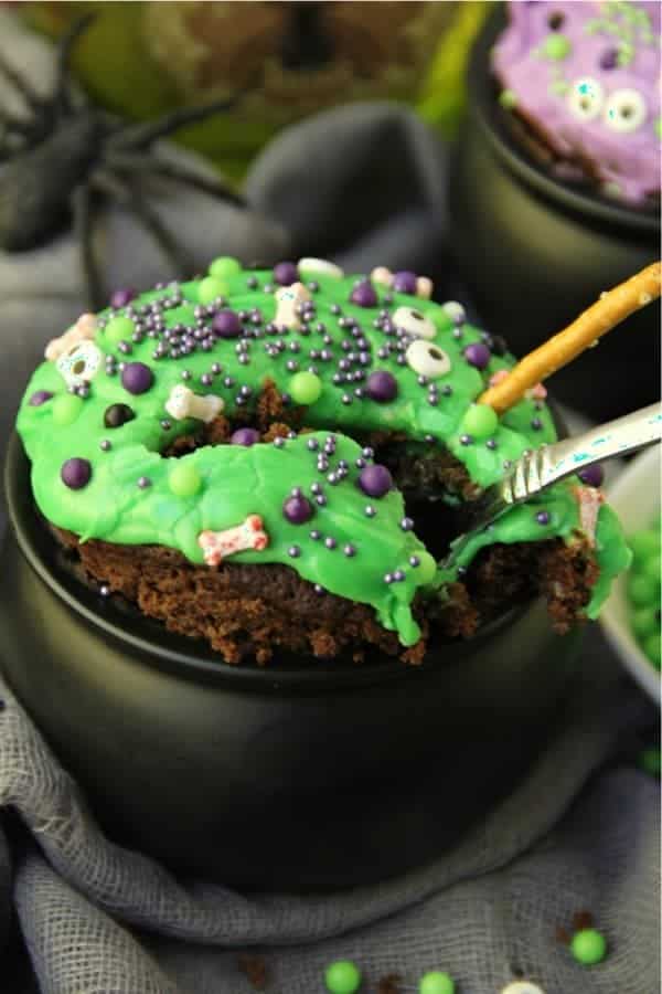 Witch Cauldron Mug Cake