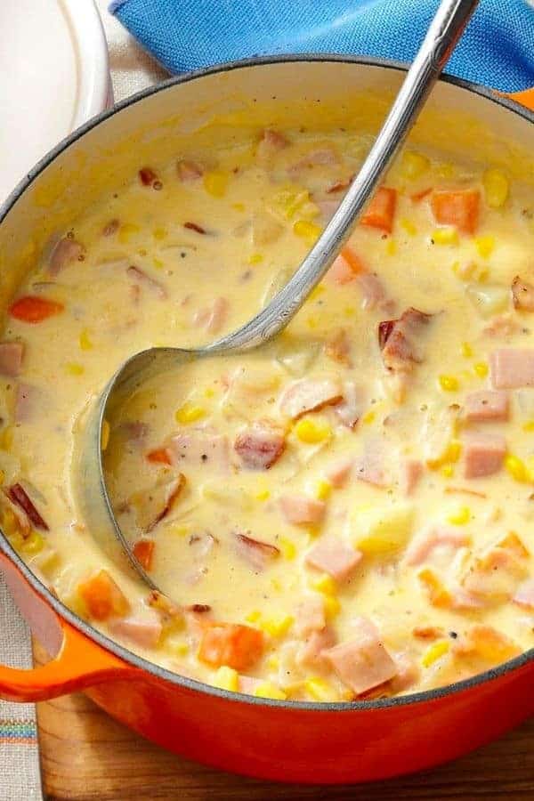 CHEESY HAM CHOWDER