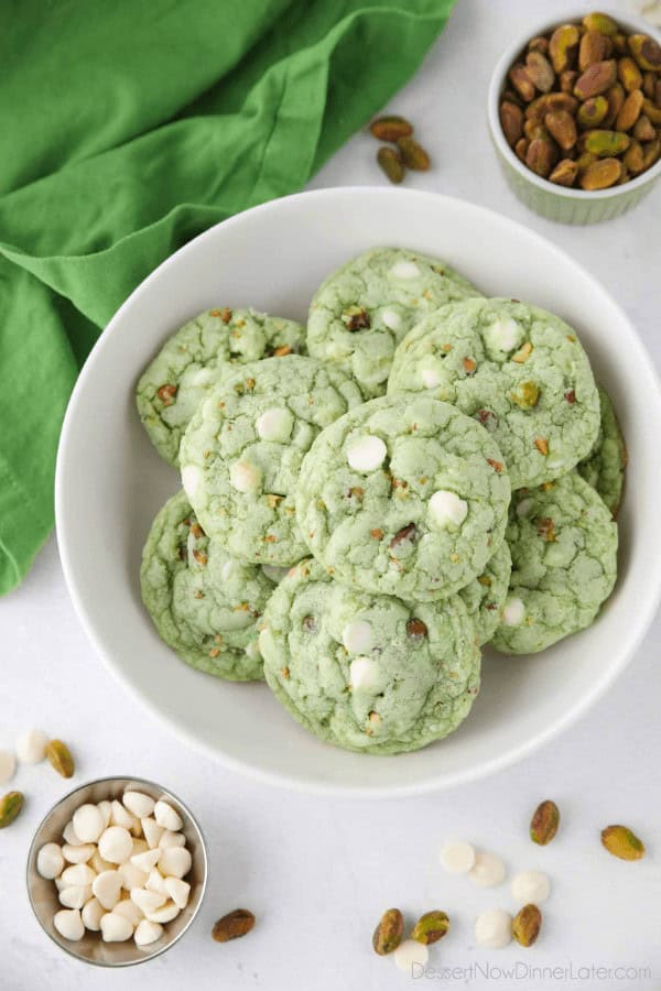 Pistachio Pudding Cookies