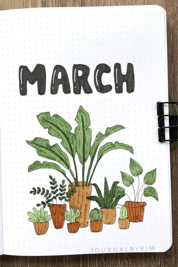 March House Plant Bujo Cover