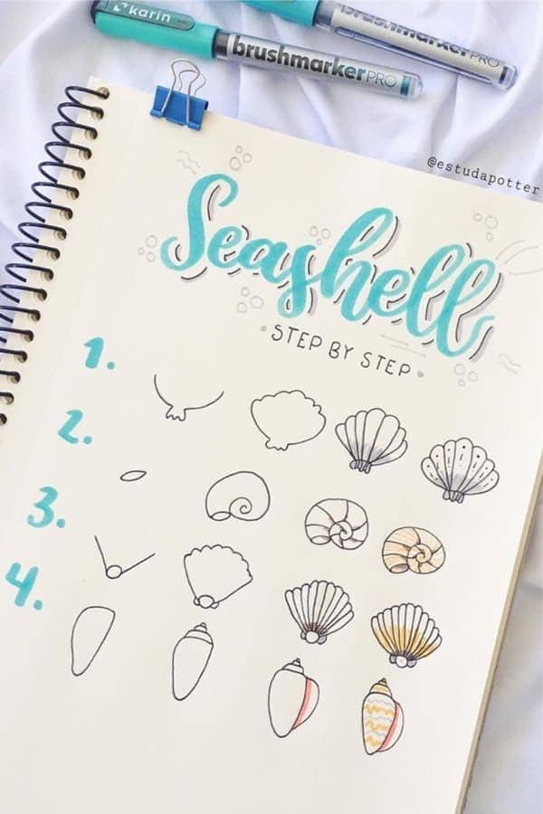 Ocean Shell Doodles